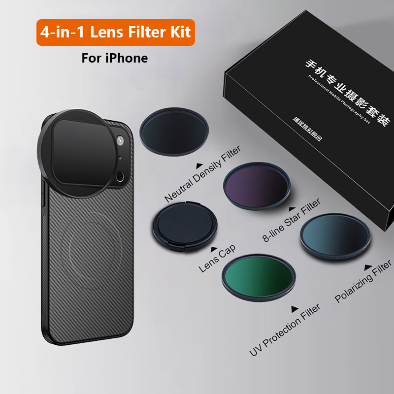 Nd Filter Set - 4 em 1 lente 58mm kit