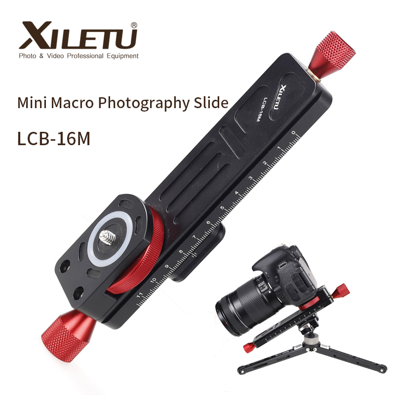 Camera Slider Rail - Xiletu LCB-16M mini macro fotografia ferroviário
