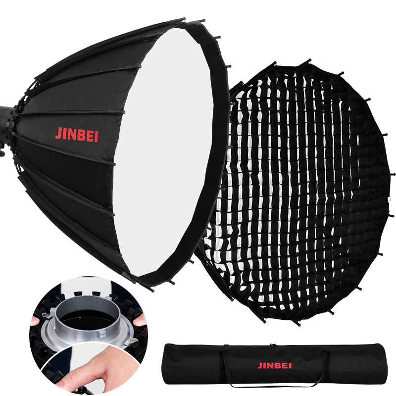 Photography Umbrella Diffuser - JINBEI Softbox Parabólico Refletor Profundo de