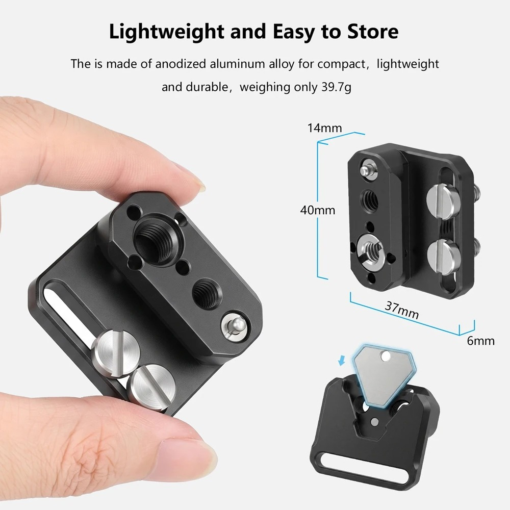 Camera Slider Rail - Placa de Expansão com Trilho NATO