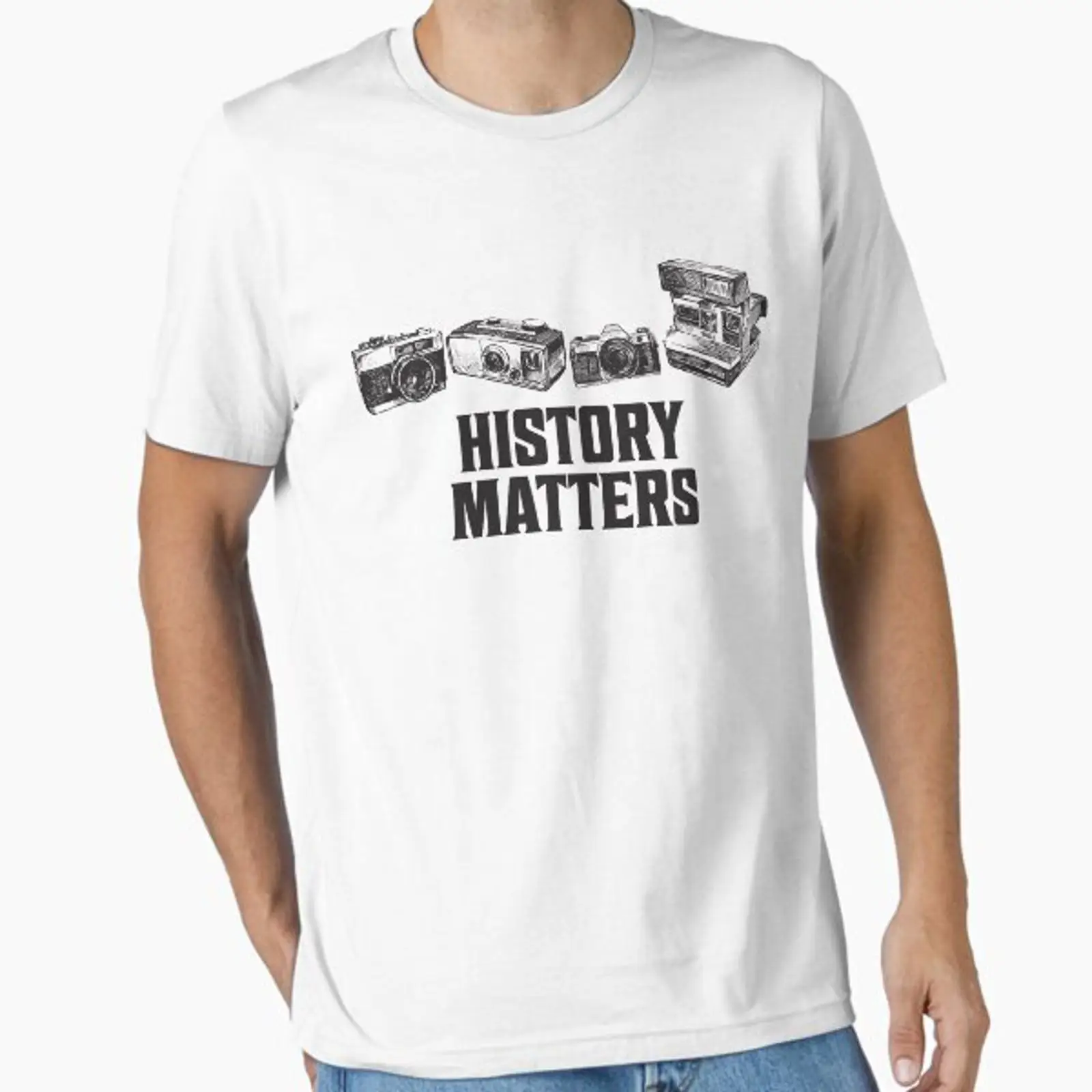 Photography History - Camiseta com citações sobre a história