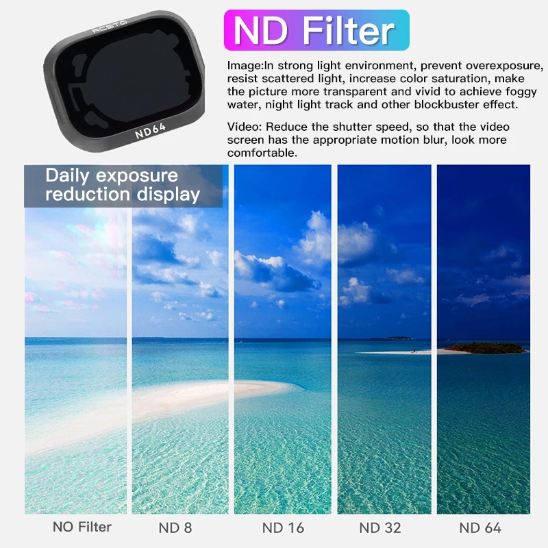 RCSTQ para DJI Mini 3 Pro: Nov - Nd Filter Set avaliação e preço