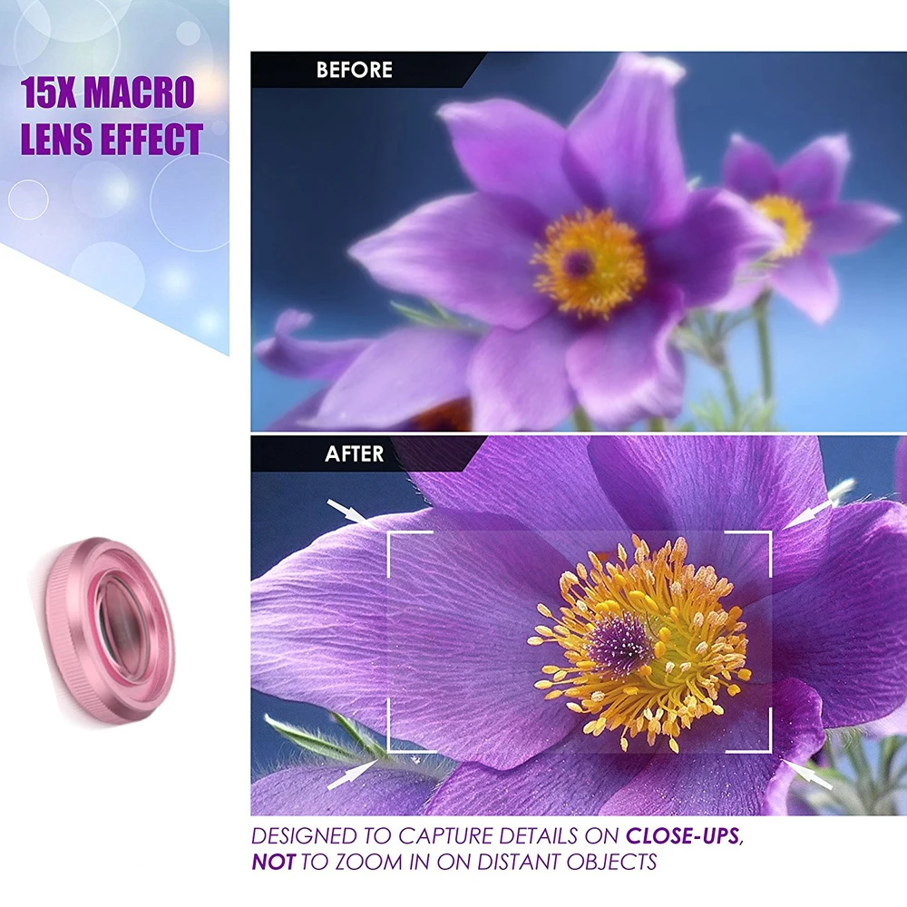 Lente macro 15x 4k hd, fotogra - Photography Angles avaliação e preço