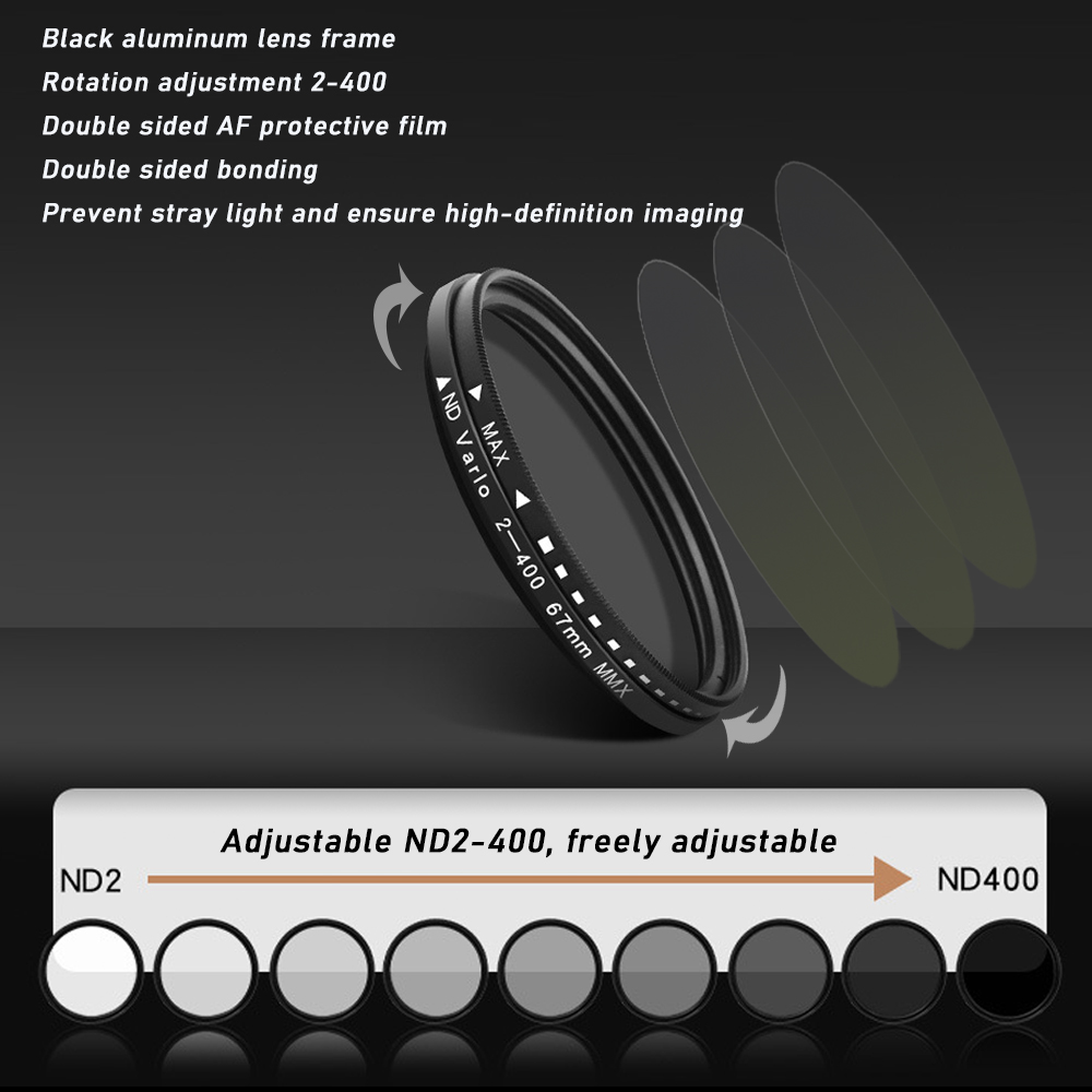 67mm clip-on ND2-400 kit de fi - Nd Filter Set avaliação e preço