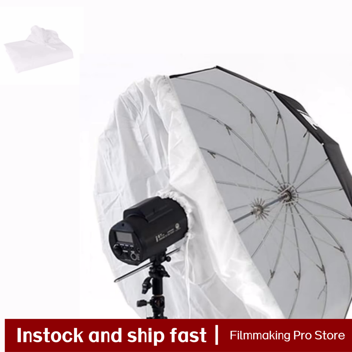 Difusor de Luz Suave Branco Pa - Photography Umbrella Diffuser avaliação e preço