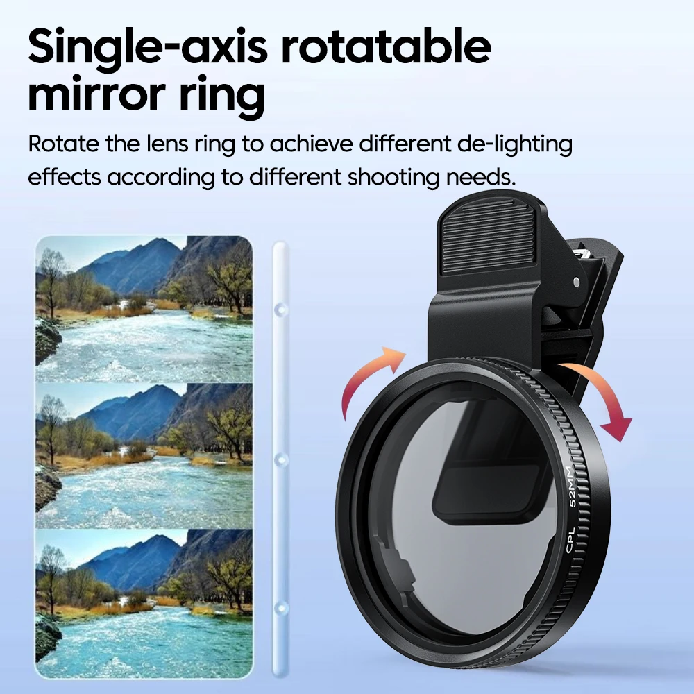 Novo 52mm cpl filtro de lente  - Photography Zooming avaliação e preço